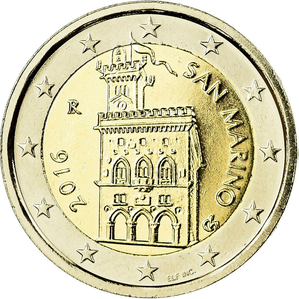 San Marino, 2 Euro, 2013, golden, MS(65-70), Bi-Metallic