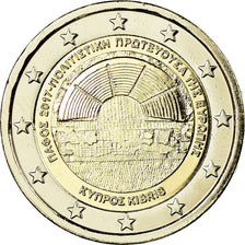 Cyprus, 2 Euro, 2017, golden, MS(65-70), Bi-Metallic