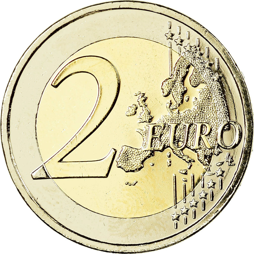 Cyprus, 2 Euro, 2017, golden, MS(65-70), Bi-Metallic