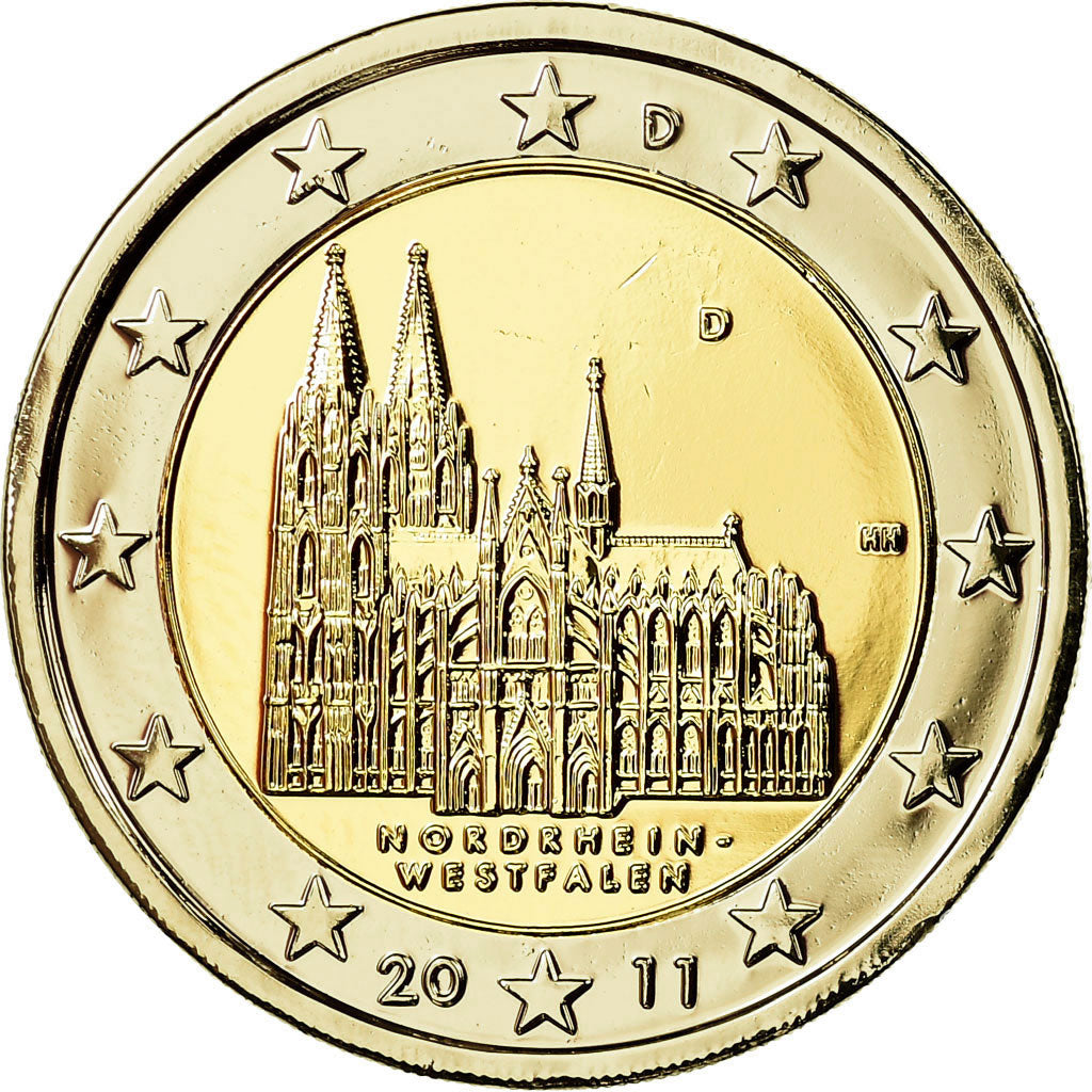Bundesrepublik Deutschland, 2 Euro, 2011, golden, UNZ, Bi-Metallic, KM:293