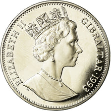 Coin, Gibraltar, Elizabeth II, 2.8 Ecus, 1993, Pobjoy Mint, MS(63)