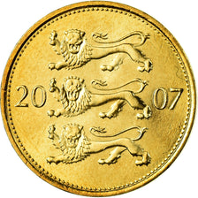 Coin, Estonia, 50 Senti, 2007, MS(65-70), Aluminum-Bronze, KM:24
