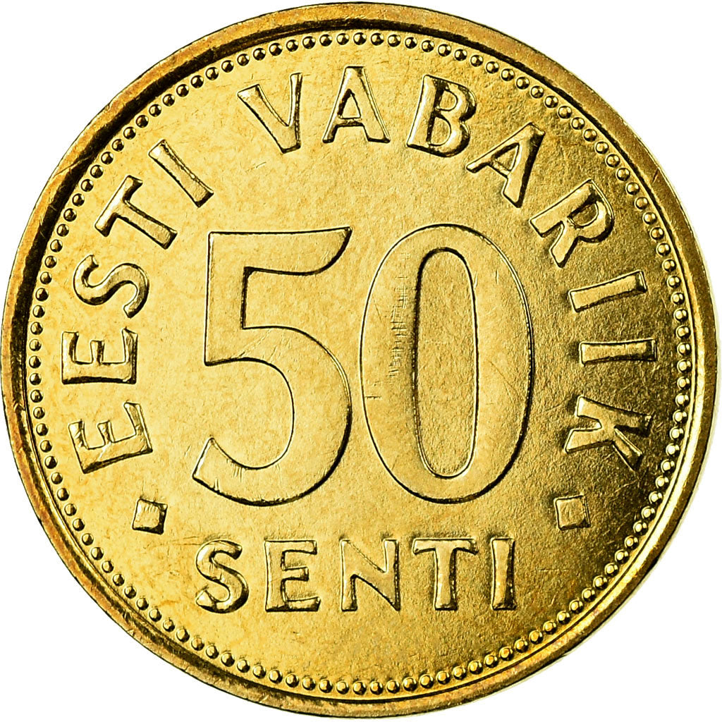 Coin, Estonia, 50 Senti, 2007, MS(65-70), Aluminum-Bronze, KM:24
