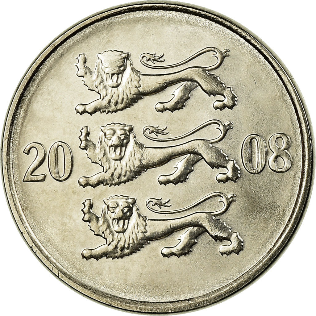 Monnaie, Estonia, 20 Senti, 2008, no mint, FDC, Nickel plated steel, KM:23a