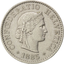 Suisse, Confédération Helvétique, 5 Rappen 1885 B, KM 26