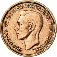 Coin, Great Britain, George VI, 1/2 Penny, 1937, VF(30-35), Bronze, KM:844