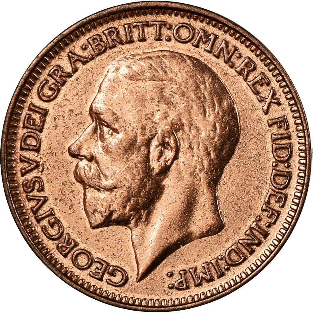 Coin, Great Britain, George V, Farthing, 1926, AU(55-58), Bronze, KM:825