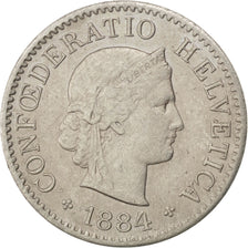 Suisse, Confédération Helvétique, 5 Rappen 1884 B, KM 26