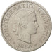 Suisse, Confédération Helvétique, 5 Rappen 1884 B, KM 26