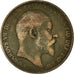 Coin, Great Britain, Edward VII, Penny, 1905, VF(30-35), Bronze, KM:794.2