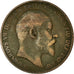 Moneta, Wielka Brytania, Edward VII, Penny, 1905, VF(30-35), Bronze, KM:794.2