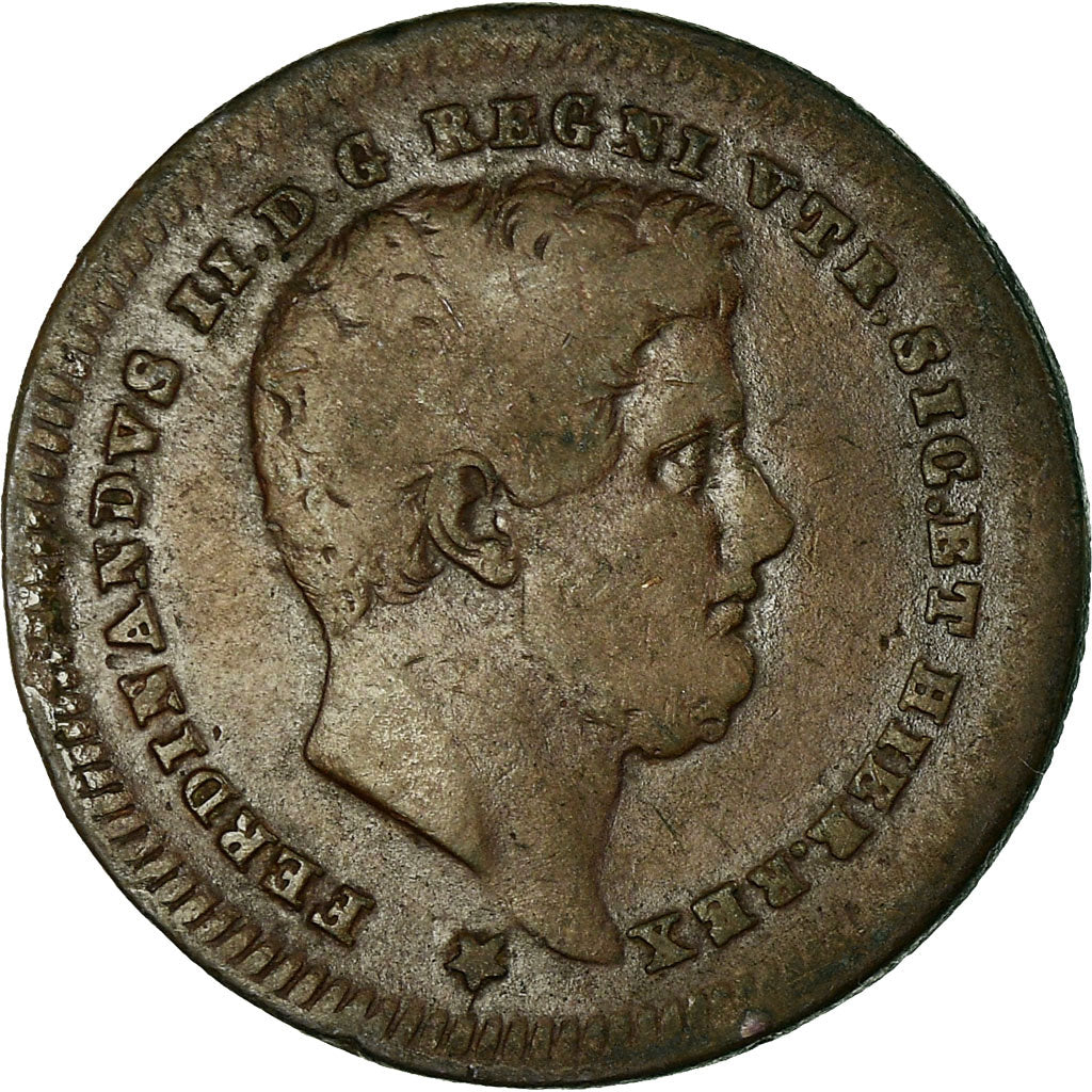 Moneta, DEPARTAMENTY WŁOSKIE, NAPLES, Ferdinando II, 2 Tornesi, 1843
