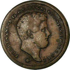 Coin, ITALIAN STATES, NAPLES, Ferdinando II, 2 Tornesi, 1857, VF(30-35), Copper