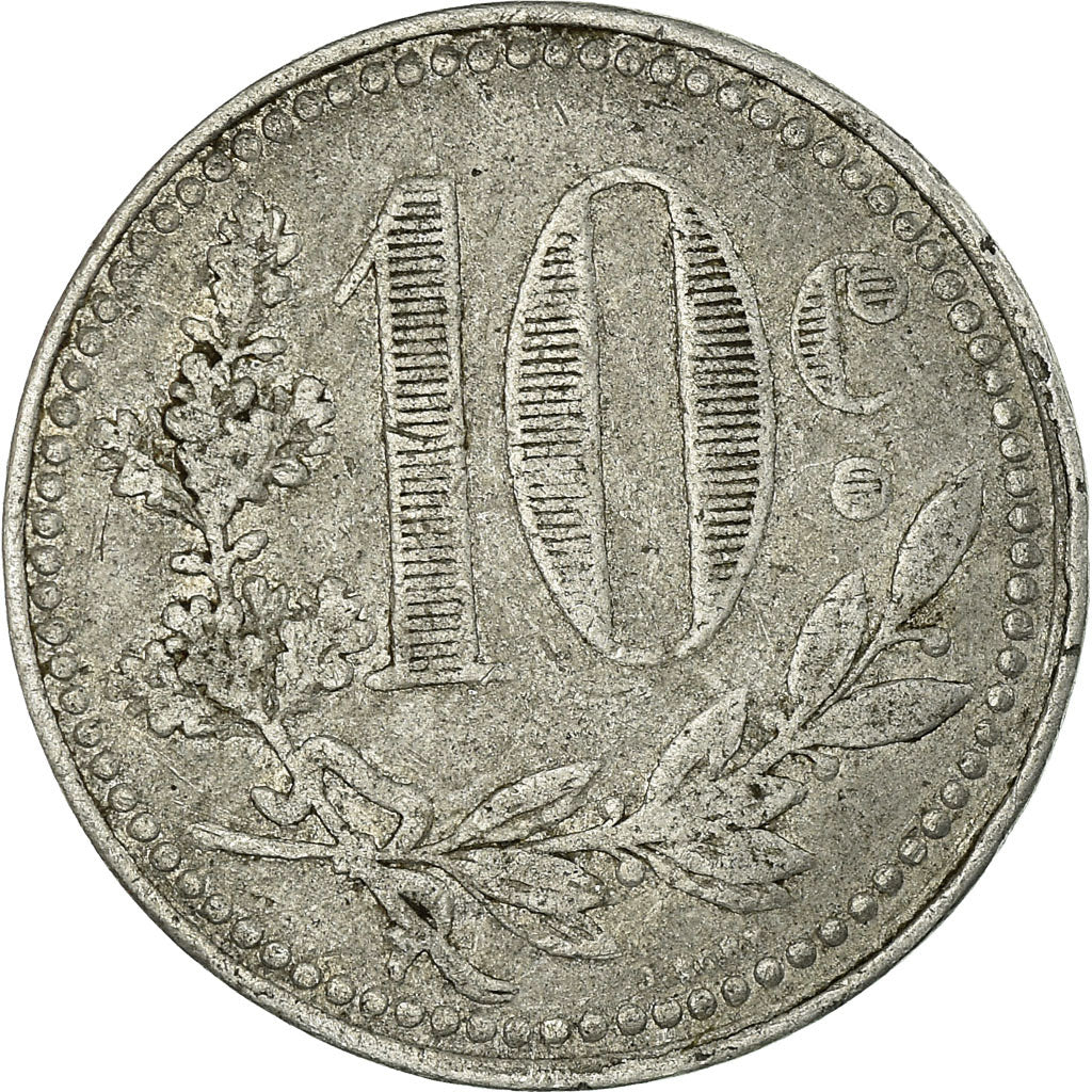 Coin, Algeria, 10 Centimes, 1921, VF(30-35), Aluminium, Elie:10.17b