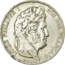 Coin, France, Louis-Philippe, 5 Francs, 1848, Paris, EF(40-45), Silver