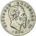 Coin, Italy, Vittorio Emanuele II, 5 Lire, 1874, Milan, VF(30-35), Silver
