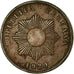 Moneda, Perú, 2 Centavos, 1920, Lima, MBC, Cobre o bronce, KM:212.1