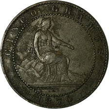 Coin, Spain, Provisional Government, 5 Centimos, 1870, Madrid, EF(40-45)