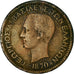 Coin, Greece, George I, 10 Lepta, 1870, Strassburg, EF(40-45), Copper, KM:43