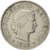 SWITZERLAND, 5 Rappen, 1889, Bern, KM #26, VF(30-35), Copper-Nickel, 17.15, 1.97