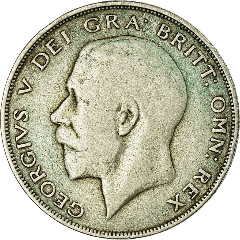 Coin, Great Britain, George V, 1/2 Crown, 1922, VF(30-35), Silver, KM:818.1a