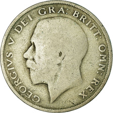 Moneta, Gran Bretagna, George V, 1/2 Crown, 1922, B+, Argento, KM:818.1a