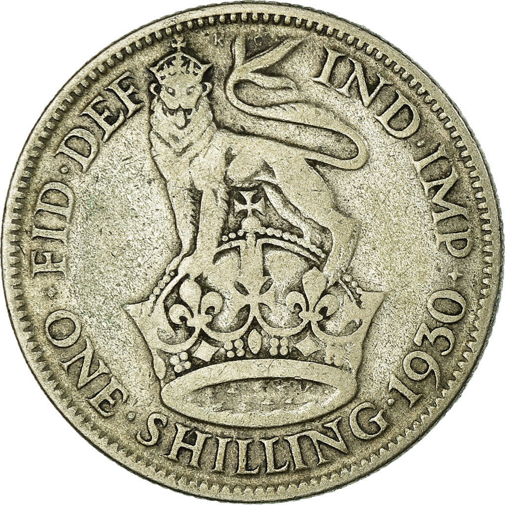 Coin, Great Britain, George V, Shilling, 1930, VF(30-35), Silver, KM:833