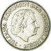 Coin, Netherlands, Juliana, 2-1/2 Gulden, 1960, EF(40-45), Silver, KM:185