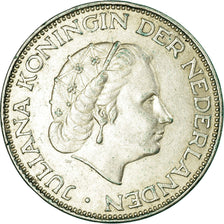 Coin, Netherlands, Juliana, 2-1/2 Gulden, 1960, EF(40-45), Silver, KM:185