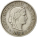 SWITZERLAND, 5 Rappen, 1899, Bern, KM #26, VF(30-35), Copper-Nickel, 17.15, 1.95