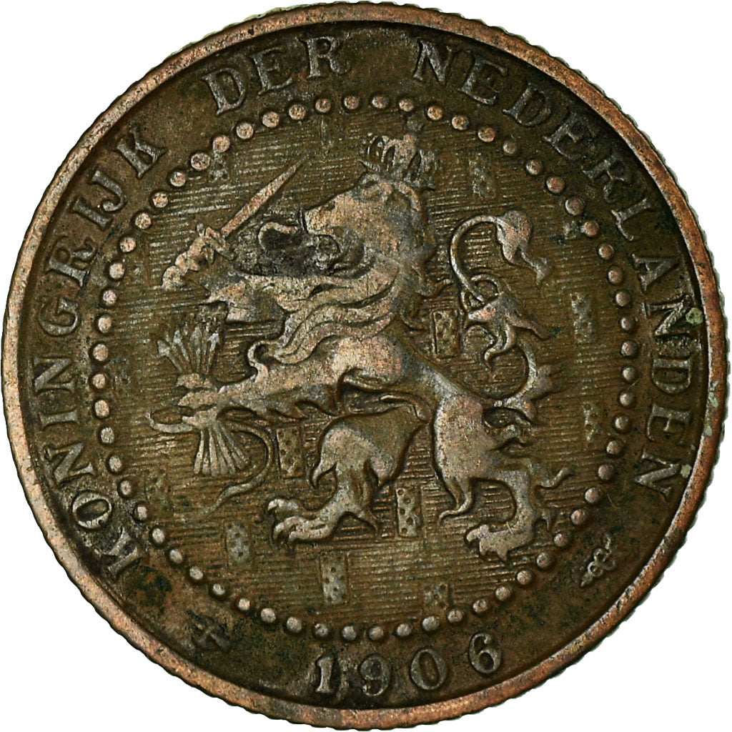 Coin, Netherlands, Wilhelmina I, Cent, 1906, VF(30-35), Bronze, KM:132.1