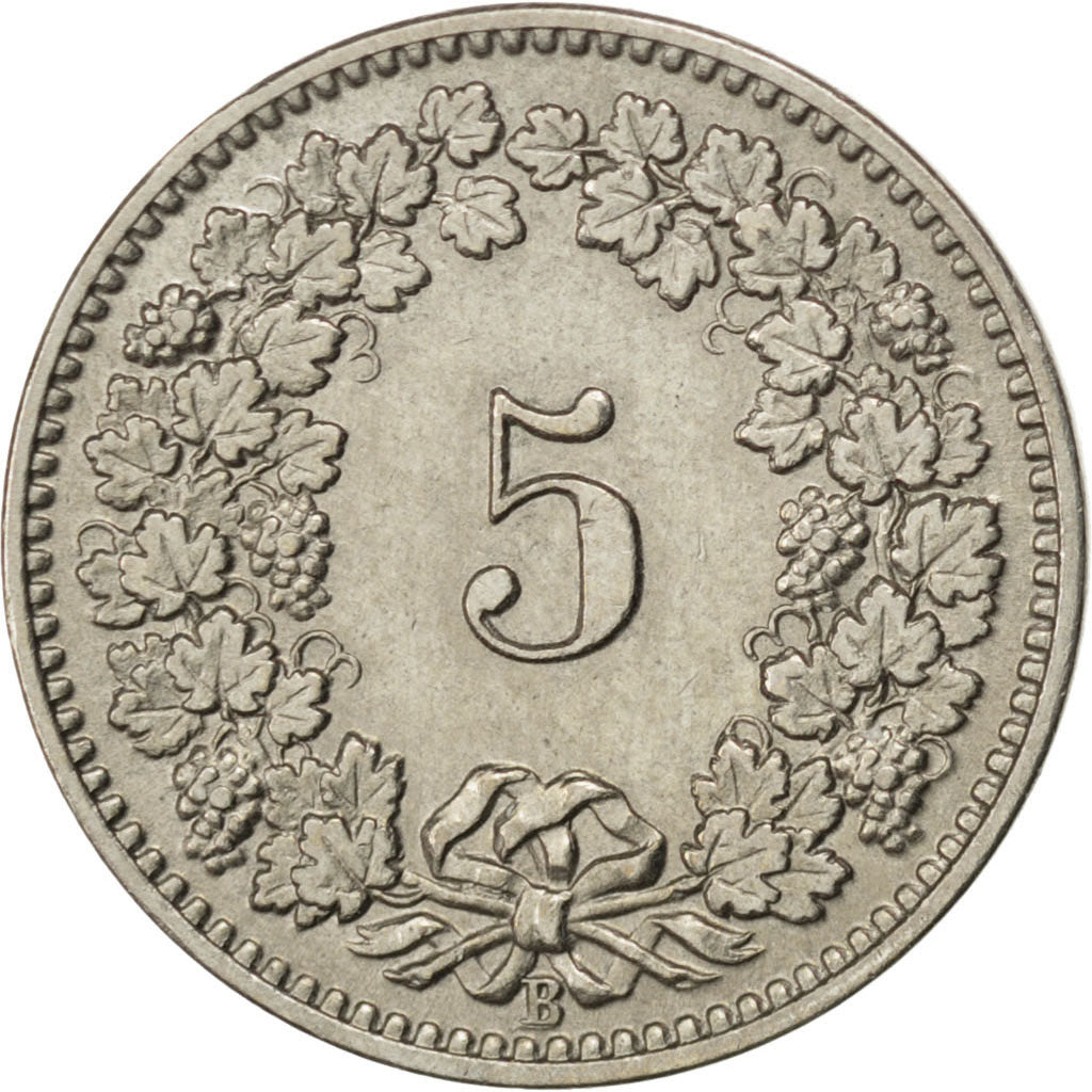 Suisse, Confédération Helvétique, 5 Rappen 1904 B, KM 26