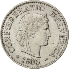 Suisse, Confédération Helvétique, 5 Rappen 1905 B, KM 26