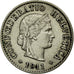 Münze, Schweiz, 5 Rappen, 1911, Bern, VZ, Copper-nickel, KM:26