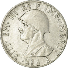 Coin, Albania, Vittorio Emanuele III, 0.50 Lek, 1940, Rome, EF(40-45), Stainless