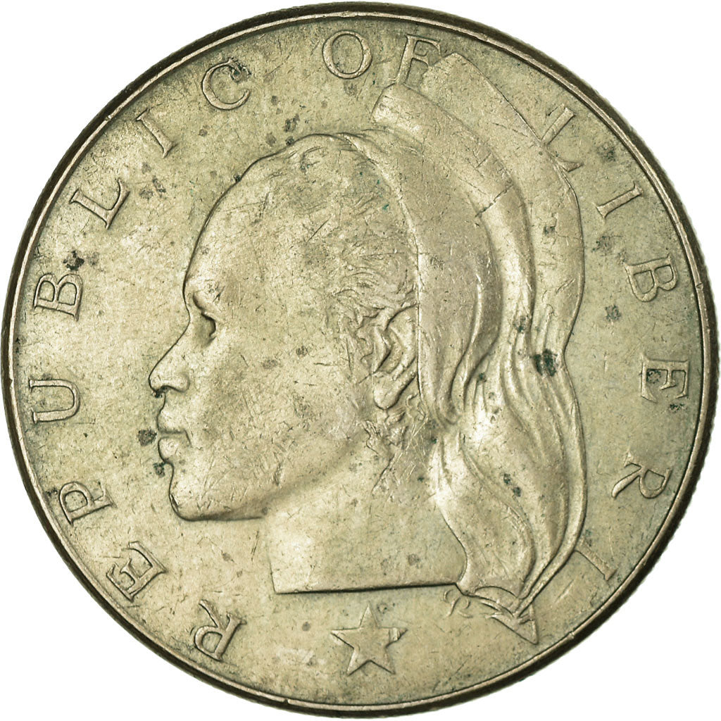 Coin, Liberia, Dollar, 1970, VF(30-35), Copper-nickel, KM:18a.2