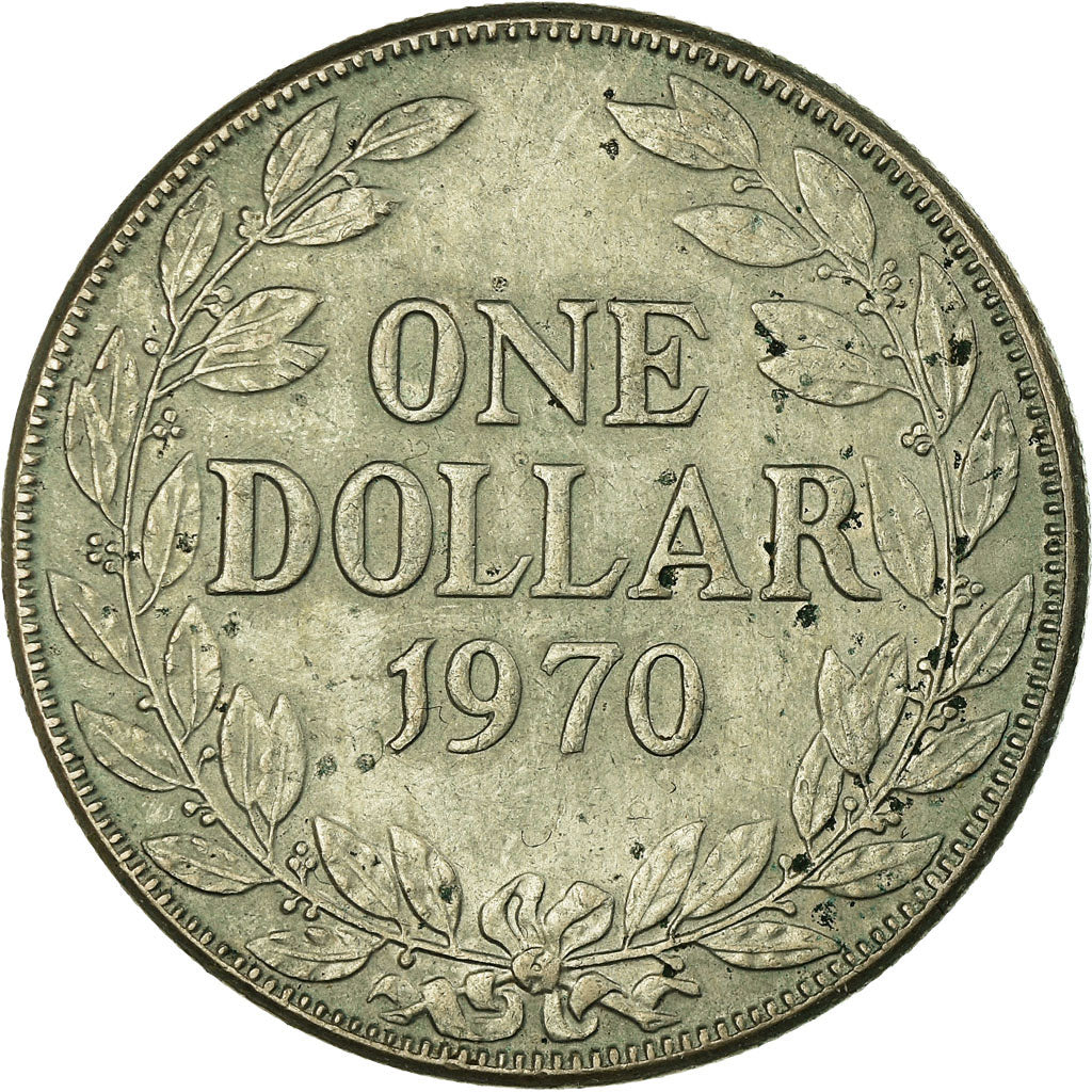 Coin, Liberia, Dollar, 1970, VF(30-35), Copper-nickel, KM:18a.2