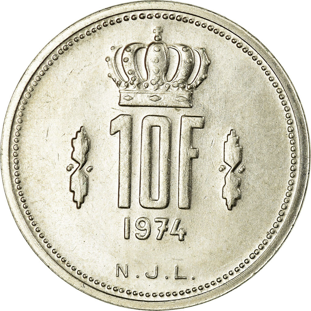 Moneta, Lussemburgo, Jean, 10 Francs, 1974, SPL-, Nichel, KM:57