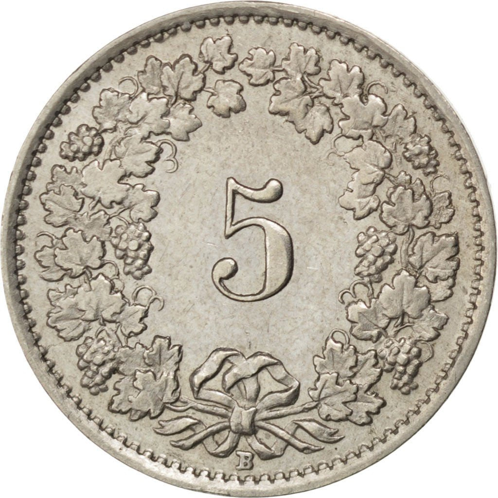 Suisse, Confédération Helvétique, 5 Rappen 1926 B, KM 26