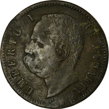 Coin, Italy, Umberto I, 2 Centesimi, 1898, Rome, VF(30-35), Copper, KM:30