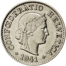 SWITZERLAND, 5 Rappen, 1941, Bern, KM #26b, AU(55-58), Nickel, 17.15, 1.97