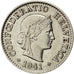 SWITZERLAND, 5 Rappen, 1941, Bern, KM #26b, AU(55-58), Nickel, 17.15, 1.97