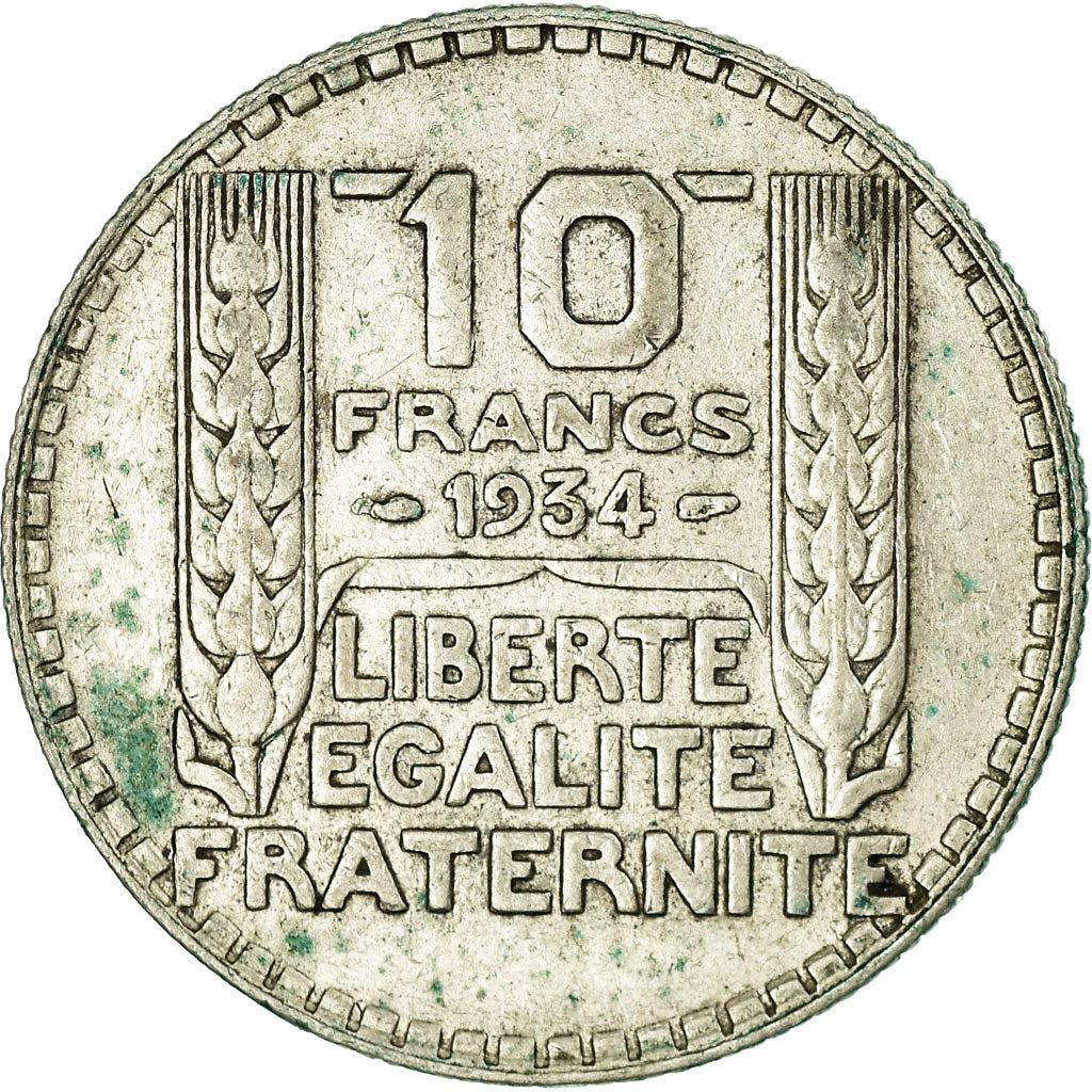 Monnaie, France, Turin, 10 Francs, 1934, Paris, TB+, Argent, Gadoury:801, KM:878