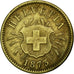 Coin, Switzerland, 5 Rappen, 1873, Bern, AU(50-53), Billon, KM:5