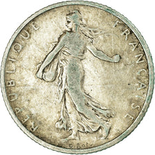 Coin, France, Semeuse, Franc, 1904, Paris, VF(20-25), Silver, KM:844.1
