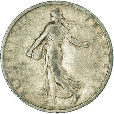 Coin, France, Semeuse, Franc, 1907, Paris, VF(20-25), Silver, KM:844.1