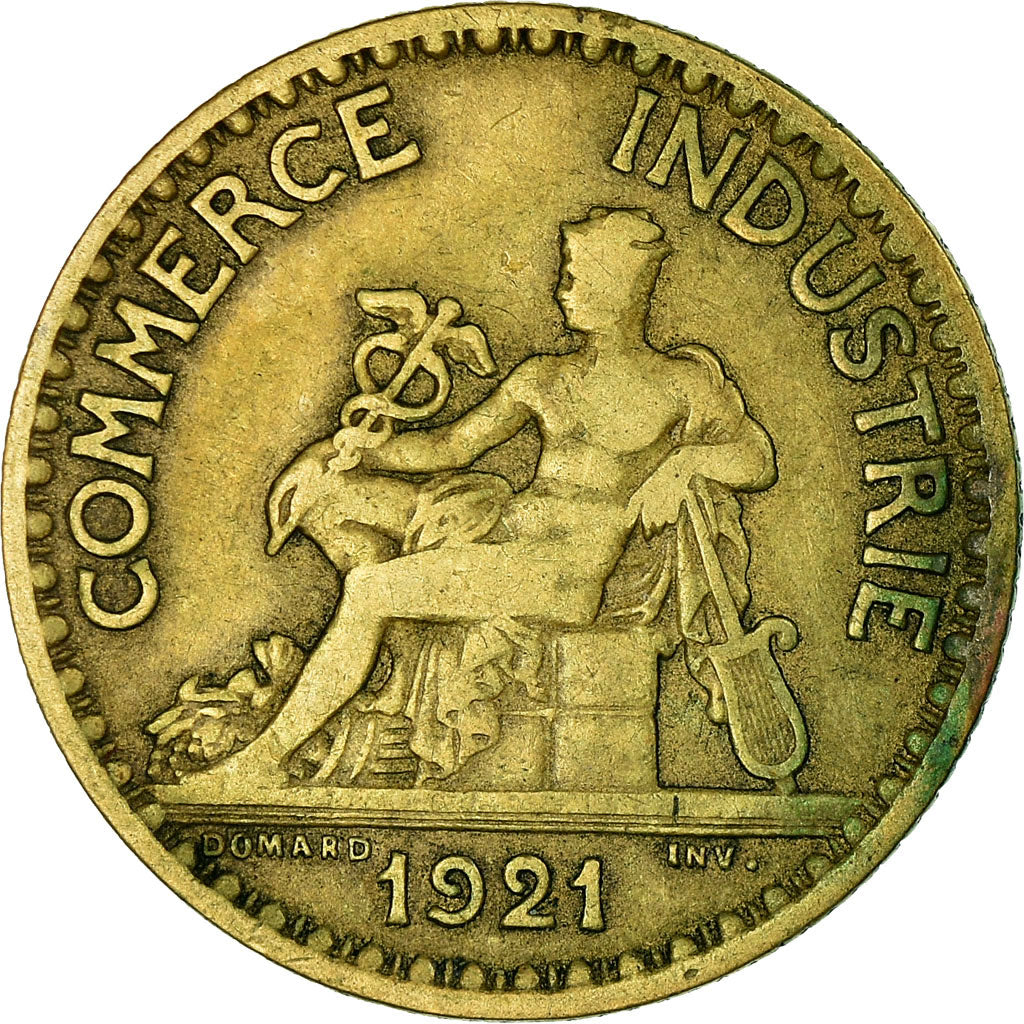 Monnaie, France, Chambre de commerce, 2 Francs, 1921, Paris, TB