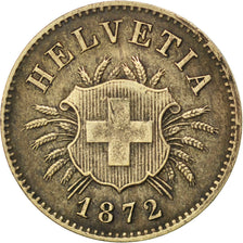Coin, Switzerland, 5 Rappen, 1872, Bern, AU(50-53), Billon, KM:5