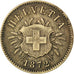 Coin, Switzerland, 5 Rappen, 1872, Bern, AU(50-53), Billon, KM:5