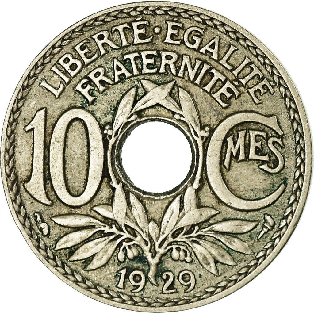 Coin, France, Lindauer, 10 Centimes, 1929, Paris, VF(30-35), Copper-nickel